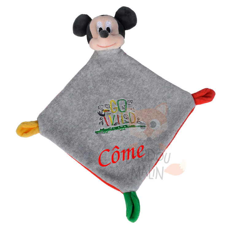  mickey souris plat gris go wild 25 cm 